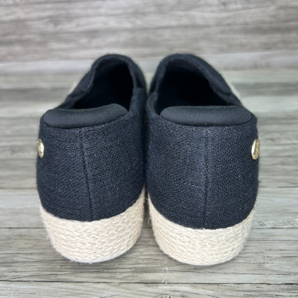 Skechers Martha Stewart Shoes Womens Size 9 Black Espadrille Slip On Platform - Picture 5 of 10